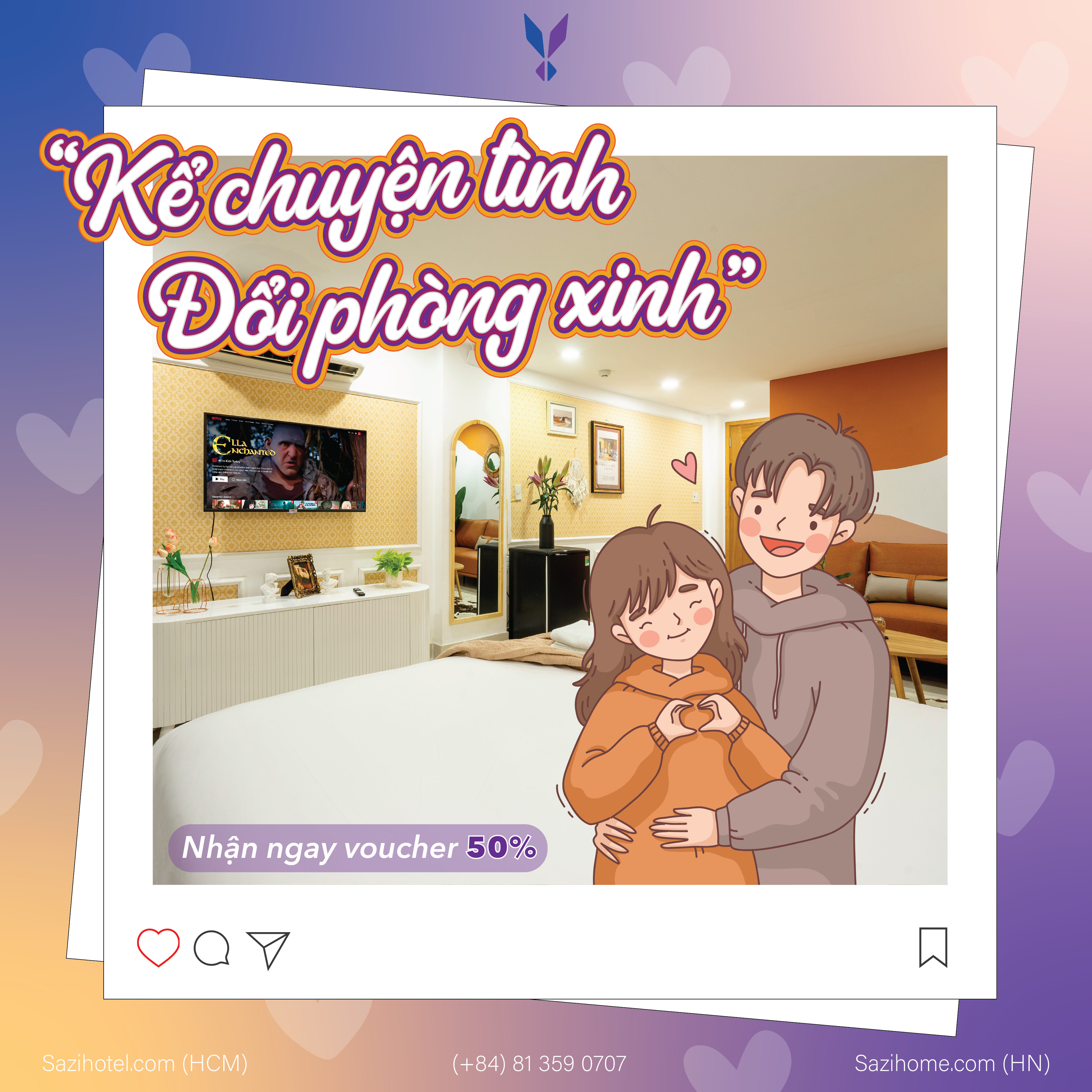 CHƯƠNG TRÌNH KỂ CHUYỆN TÌNH – ĐỔI PHÒNG XINH